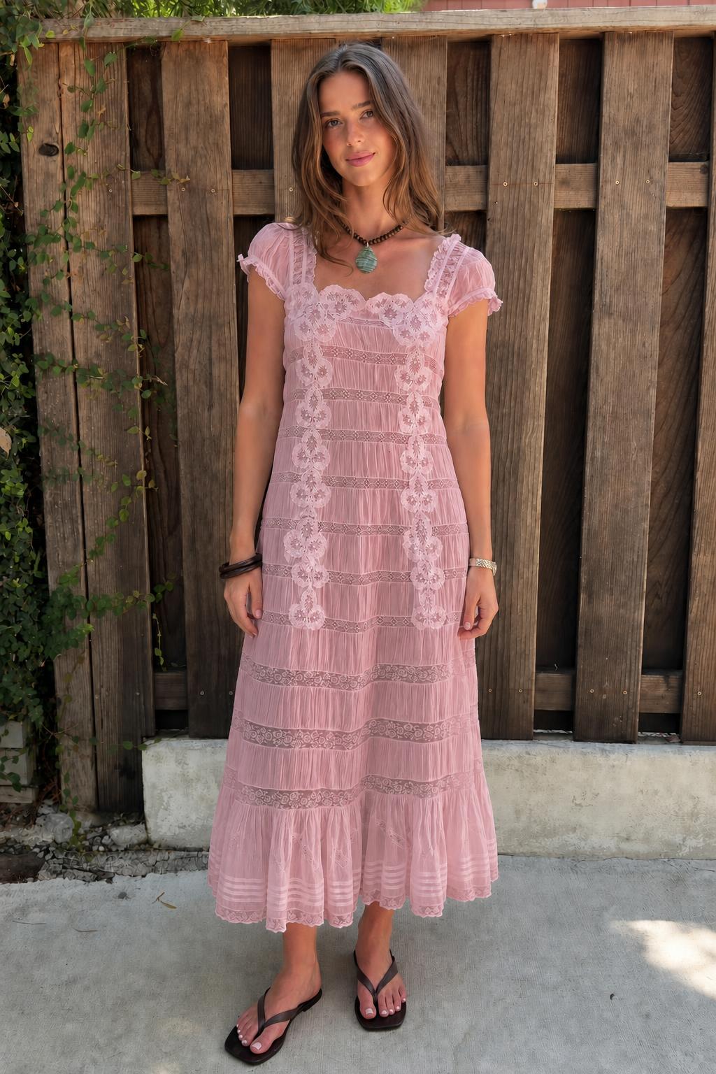 Full length view of pink color variant