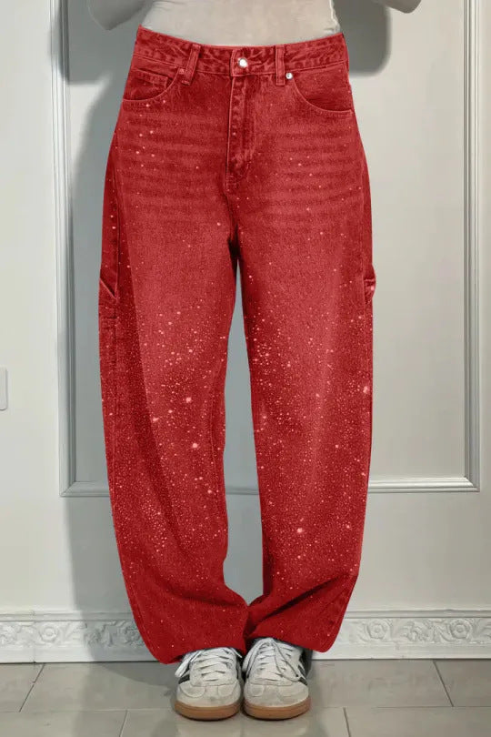 Balloon Carpenter Shine Denim Jeans