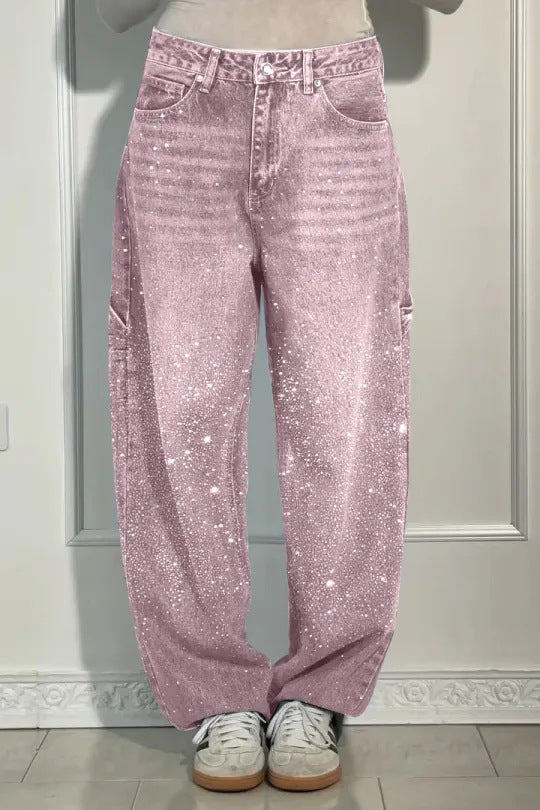 Balloon Carpenter Shine Denim Jeans