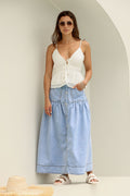 Amara Denim Skirt Light Blue