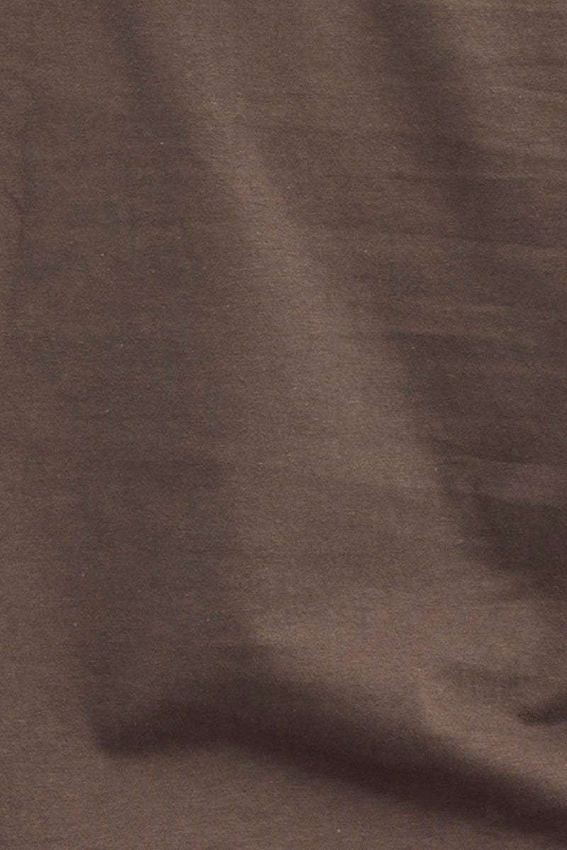 Grey Roll Sleeve Crew Neck T-Shirt