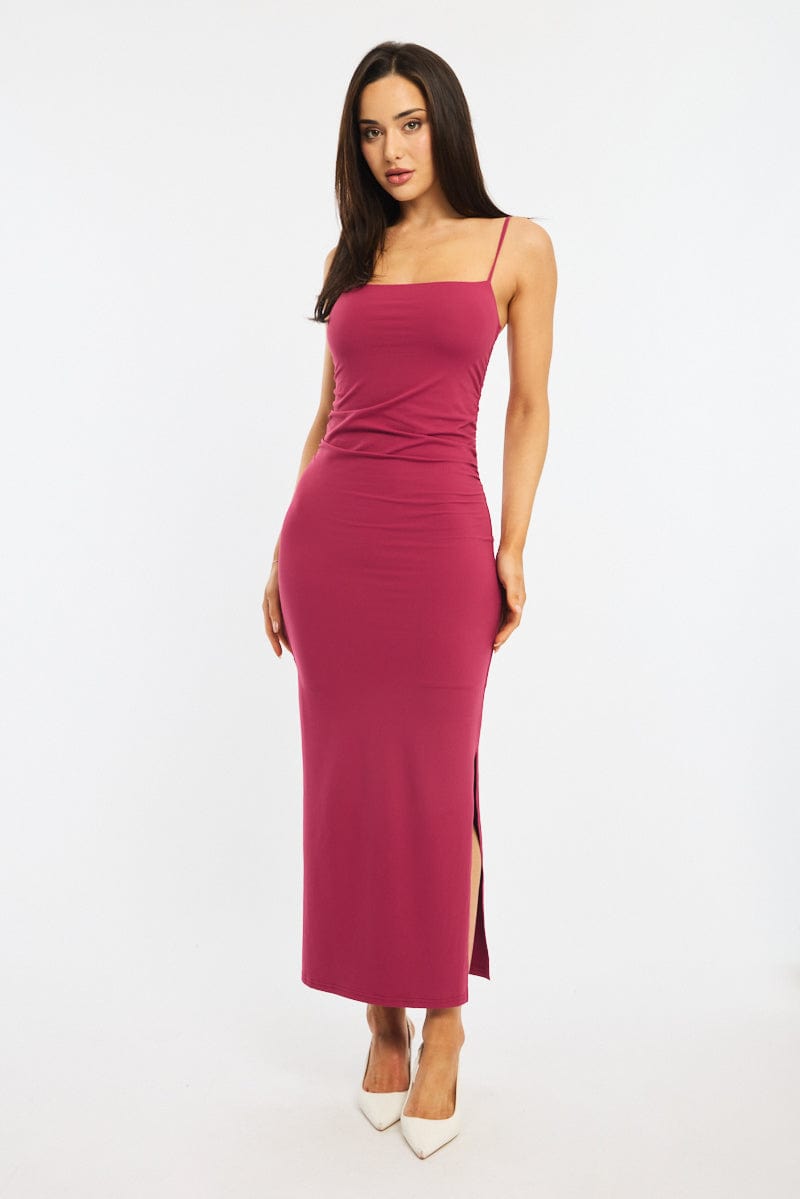 Red Bodycon Dress Maxi