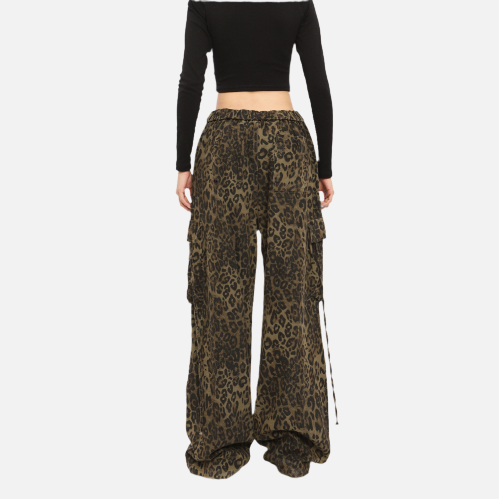 Leopard Cargo Pants