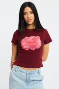 Red Graphic T-Shirt Short Sleeve