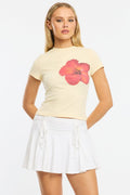 Yellow Graphic T-Shirt Short Sleeve