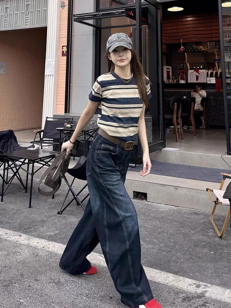 Retro Paneled Scimitar Jeans