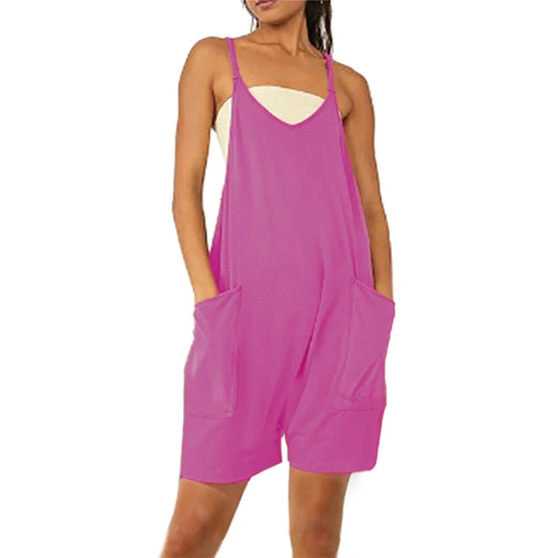 Wide Leg Jumpsuit With Pockets - Rakkiss