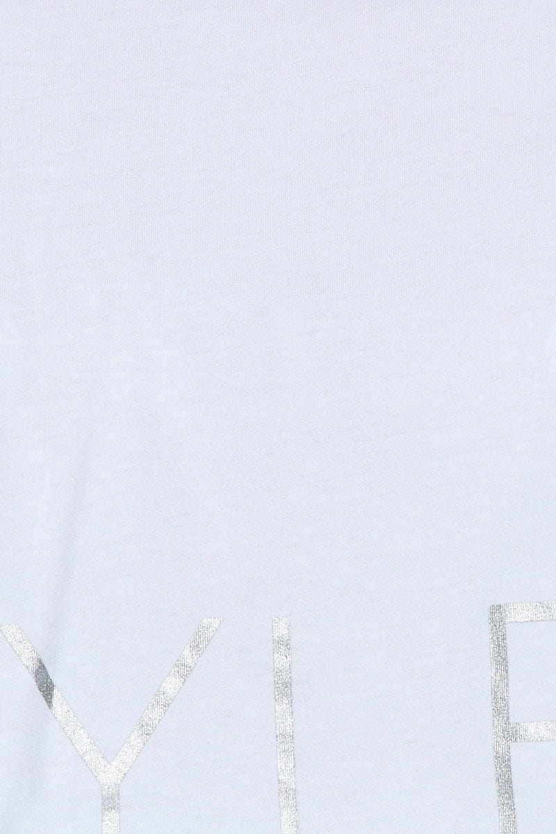 White Skyler Active Crop Boxy T Shirt