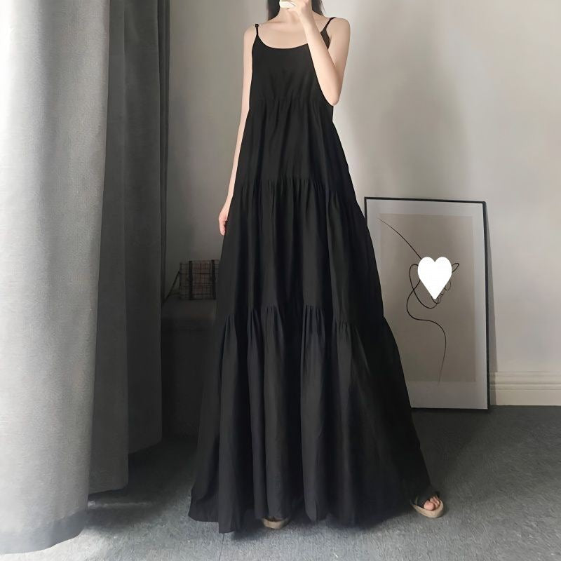 Extra-Long Plus-Size Slip Dress
