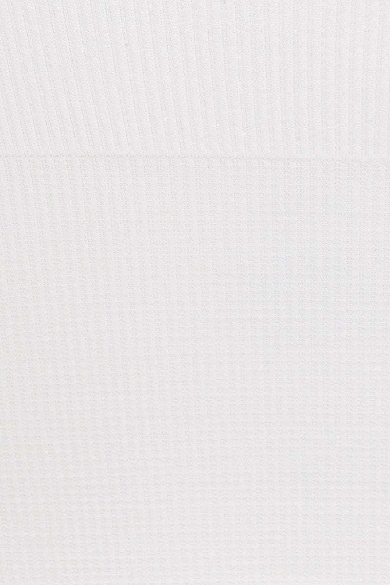 White Crop Tank Top Top Seamless