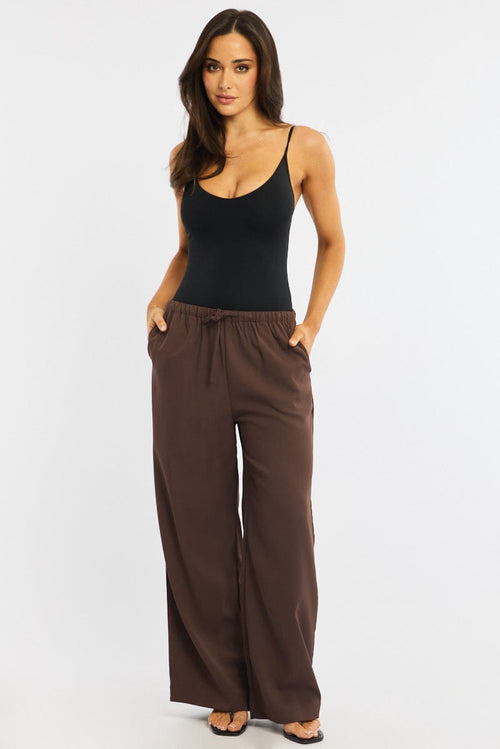 Black Bodysuit Tank Top V-Neck Supersoft