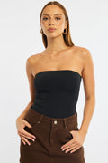 Black Bodysuit Boobtube Supersoft