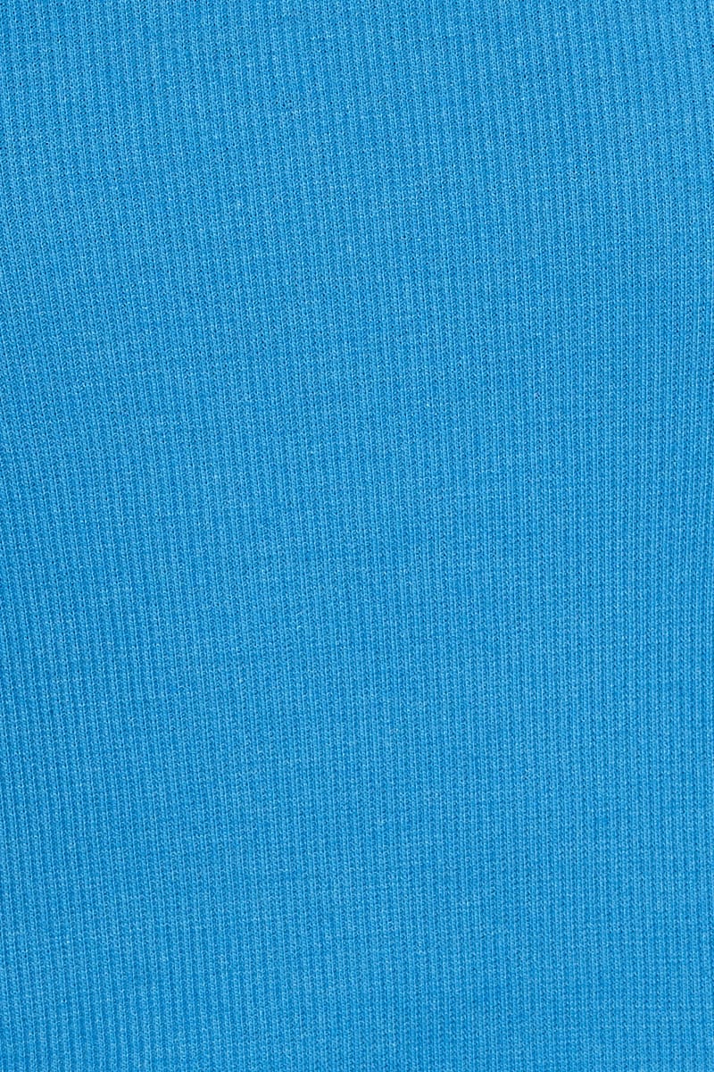 Blue T-Shirt Short Sleeve Scoop Neck