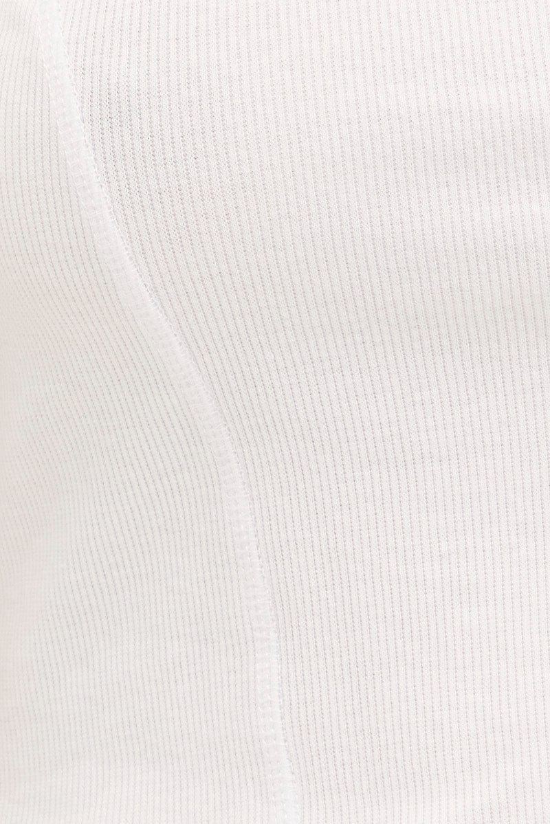 White T-Shirt Short Sleeve Scoop Neck