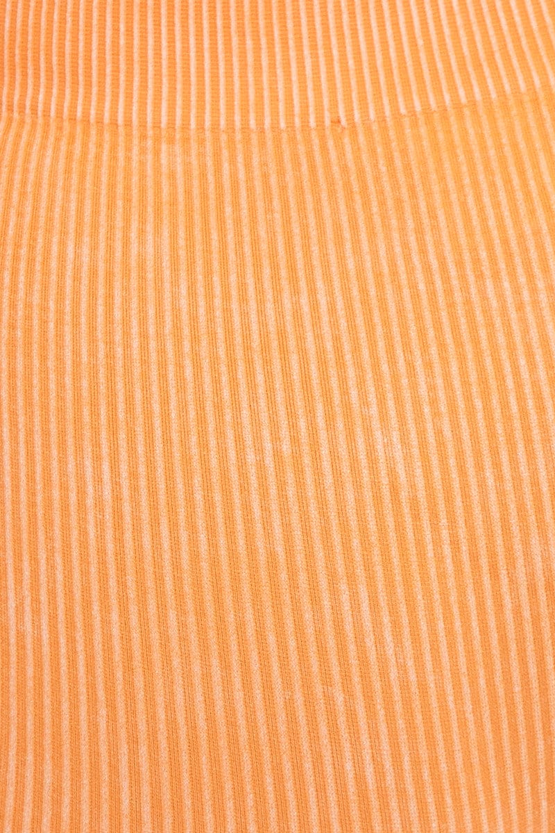 Orange Crop Tank Top Top Seamless