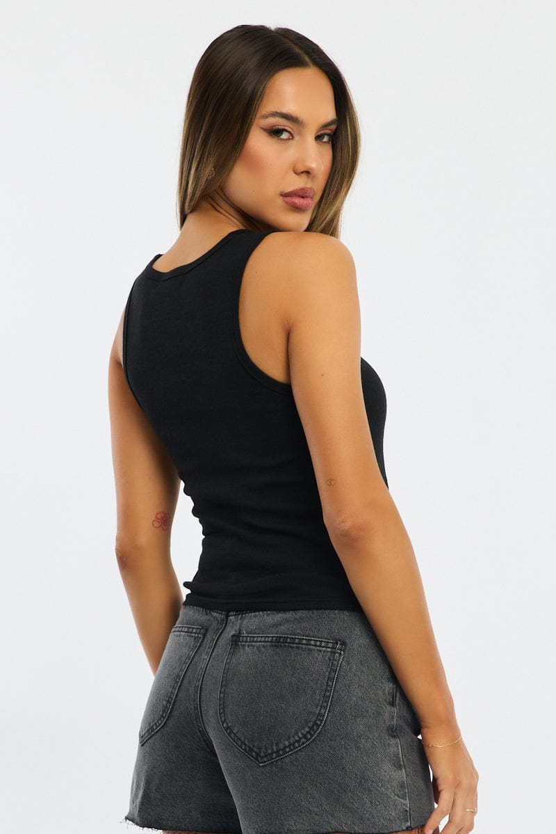 Black Tank Sleeveless