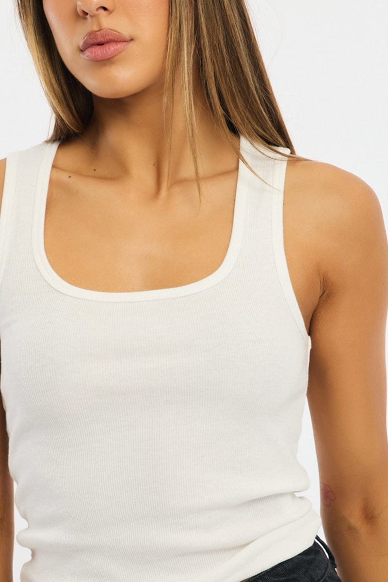 White Tank Sleeveless