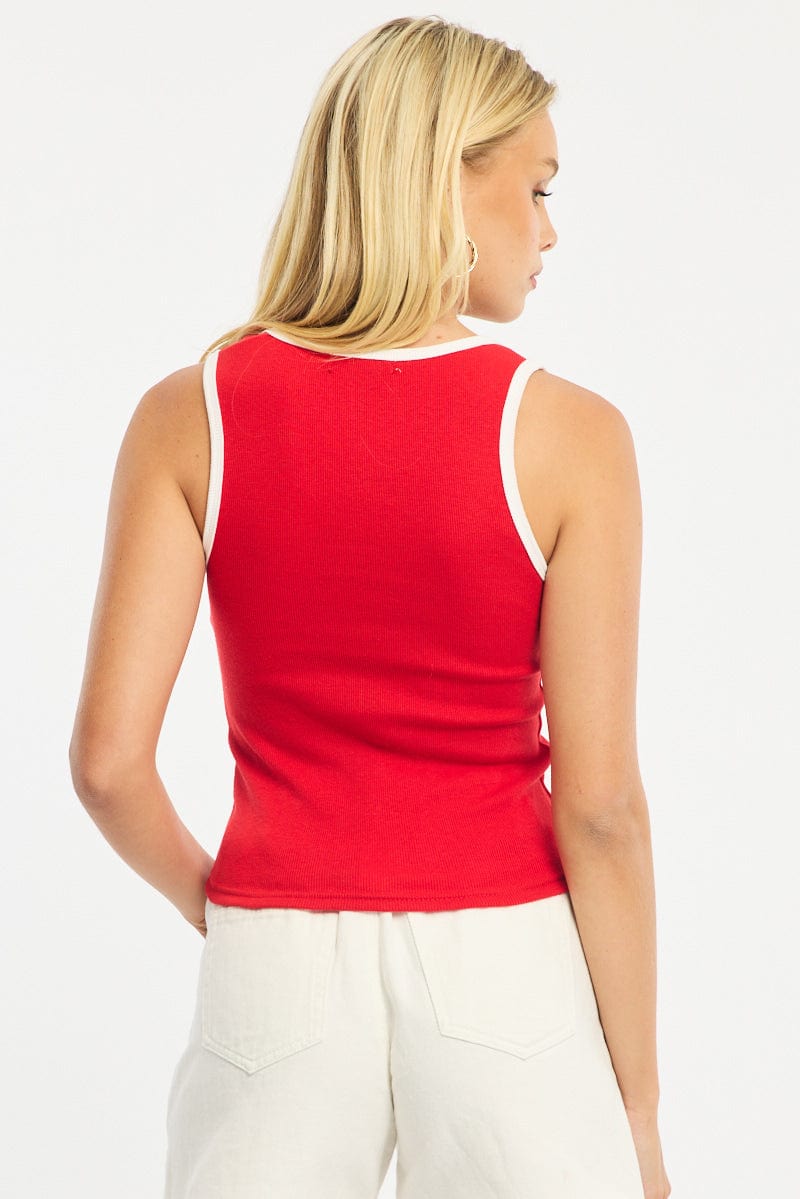 Red Tank Sleeveless