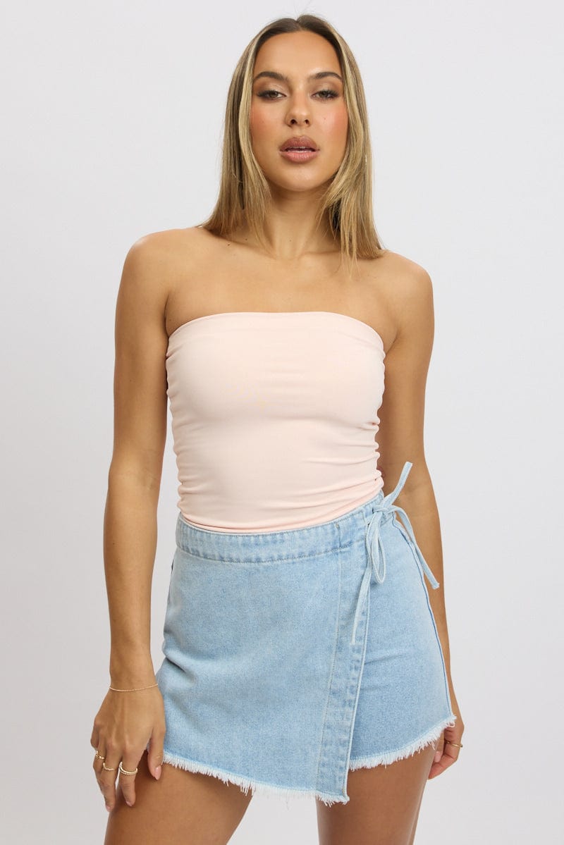 Pink Supersoft Bandeau Top