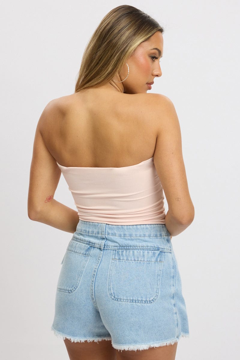 Pink Supersoft Bandeau Top