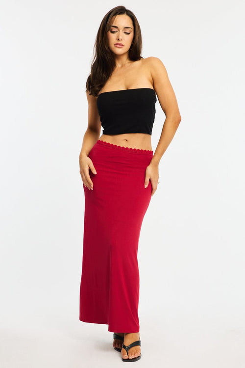 Black Bandeau Top Sleeveless Strapless Rib