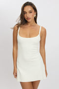 White Mini Dress Sleeveless