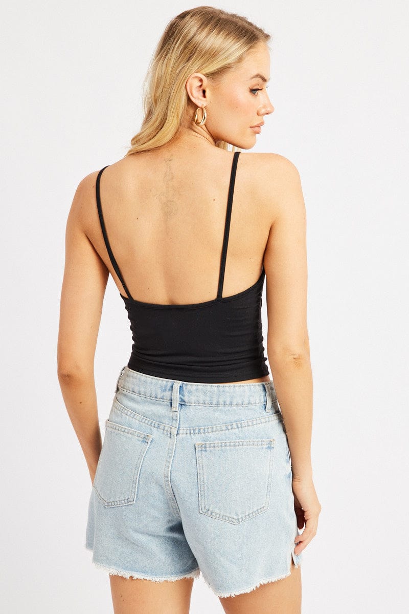 Black Sleeveless Tank Supersoft