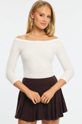 White Top 3/4 Sleeve