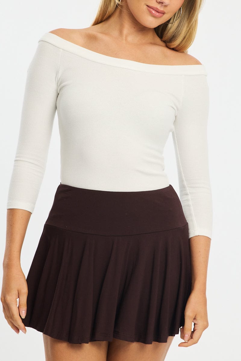 White Top 3/4 Sleeve