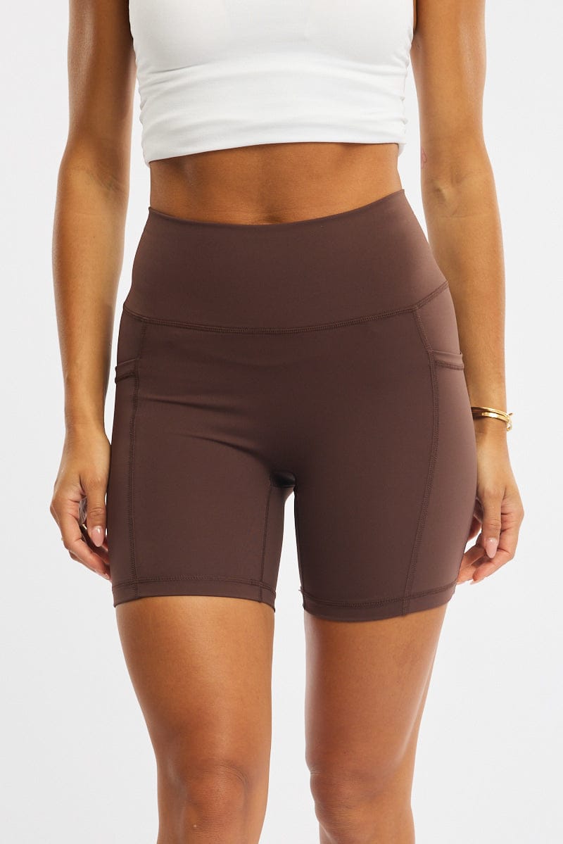 Brown Bike Short