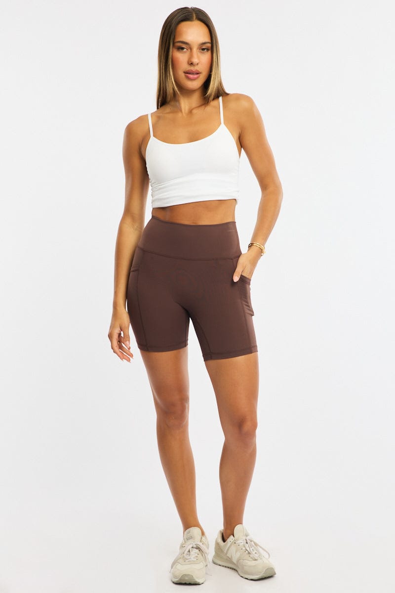 Brown Bike Short