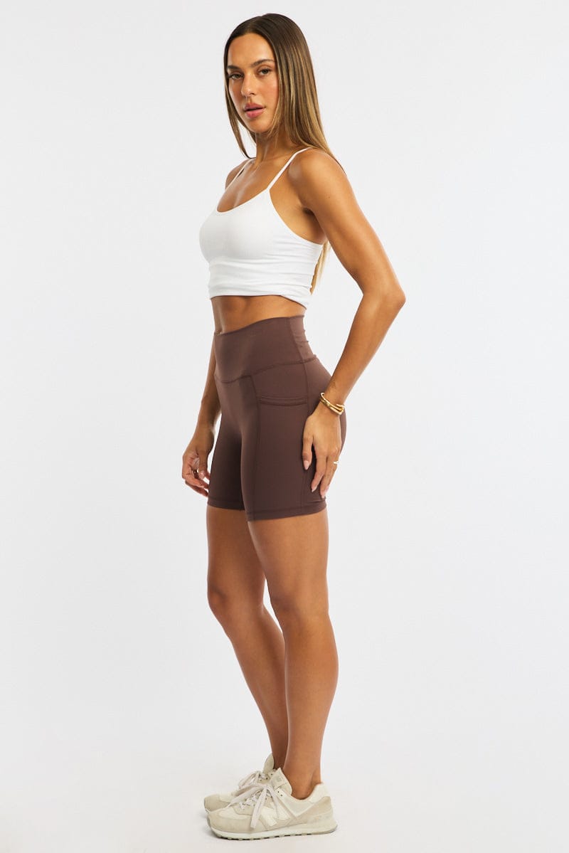 Brown Bike Short
