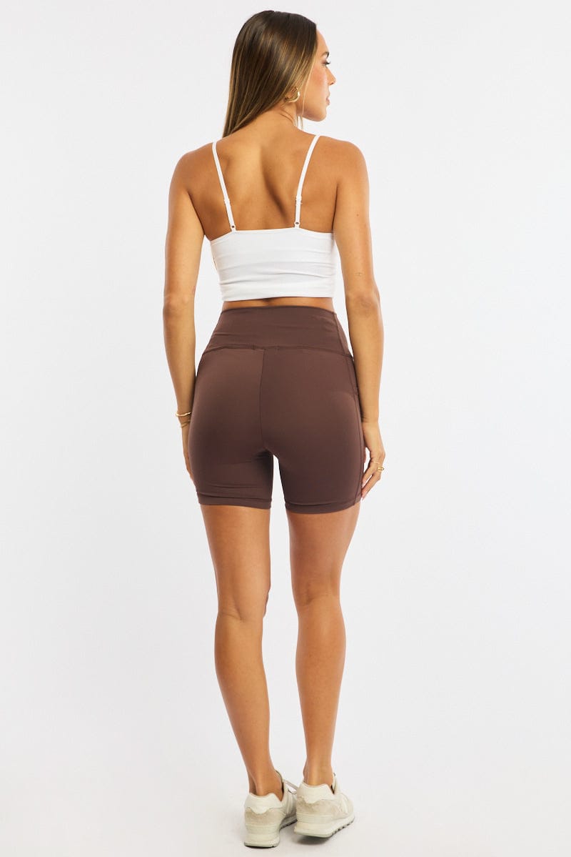 Brown Bike Short