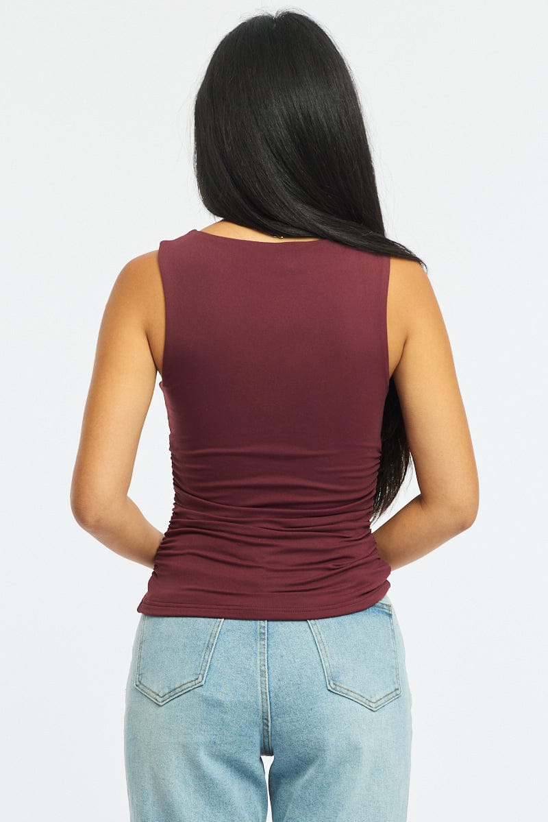Red Supersoft Tank Sleeveless