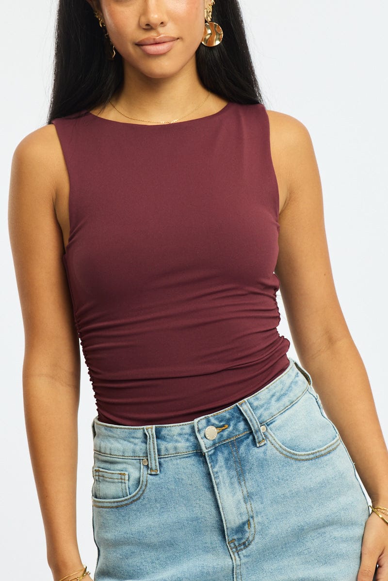 Red Supersoft Tank Sleeveless