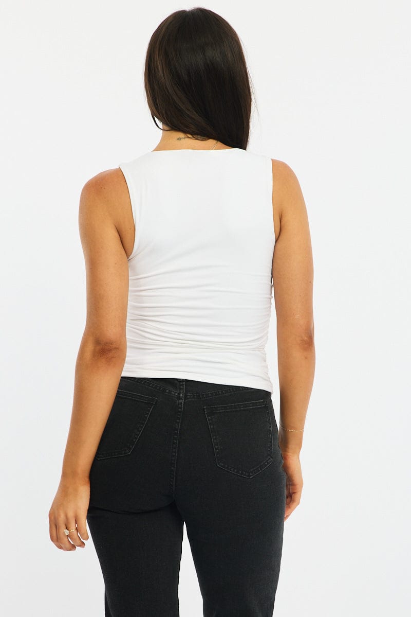 White Supersoft Tank Sleeveless