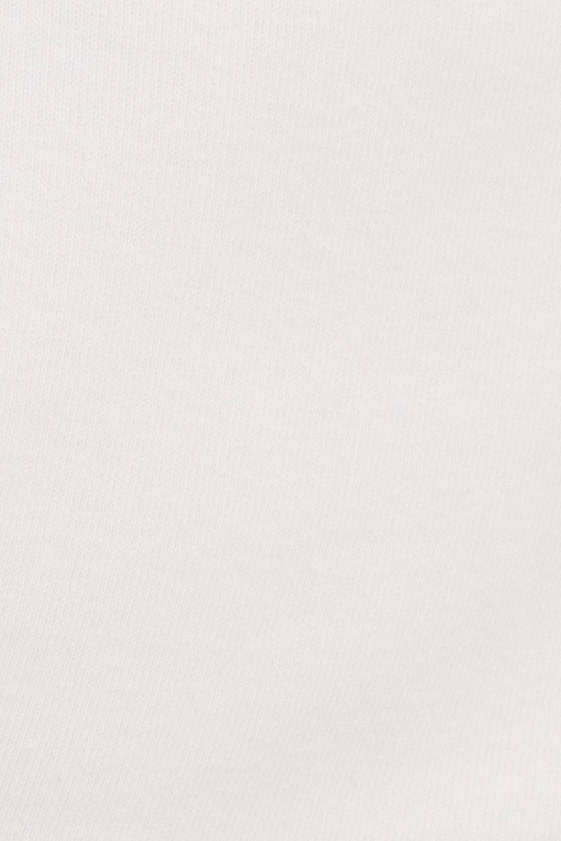 White Crop Tank Top Cotton