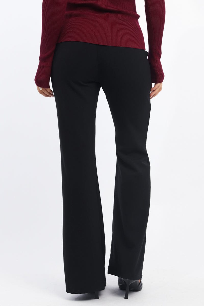 Black Flare Leg Pants