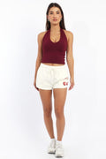 White Track Shorts