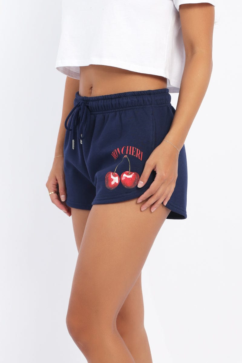 Blue Track Shorts