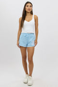 Blue Track Shorts Low Rise