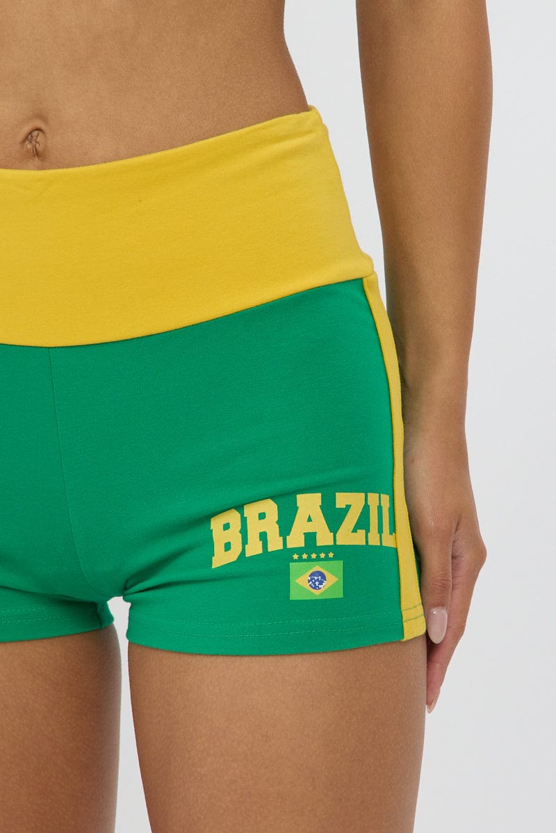 Green Booty Shorts