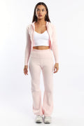 Pink Wide Leg Pants Knit