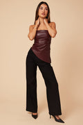 Black Wide Leg Pants Low Rise