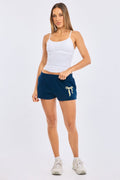 Blue Track Shorts Elasticated Waist