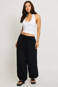Black Baggy Sarouel Pants