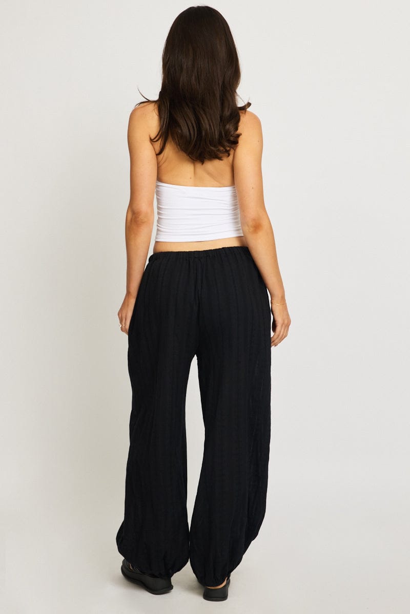 Black Baggy Sarouel Pants
