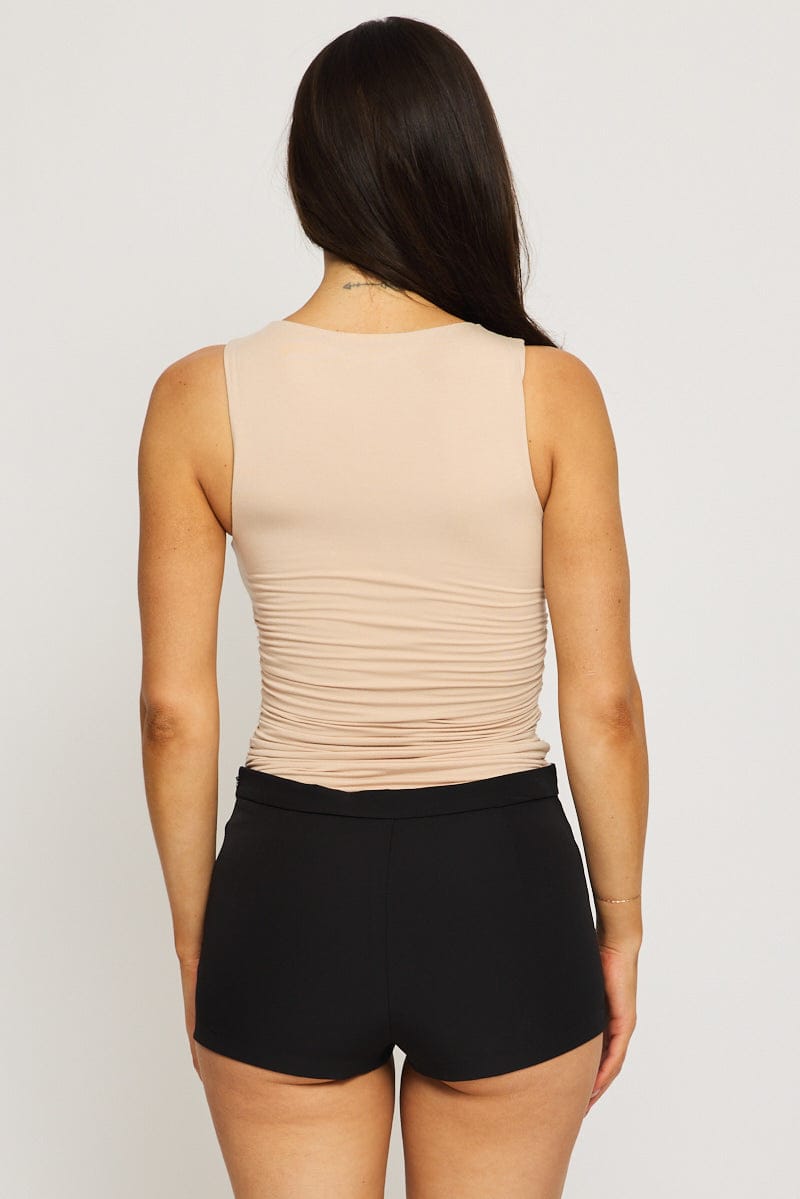 Black Shorts Mid Rise