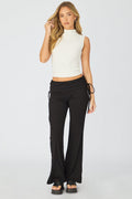 Black Flare Leg Pants