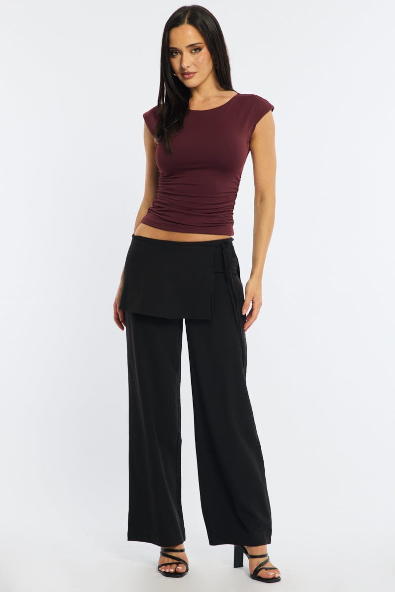 Black Tie Wrap Pants